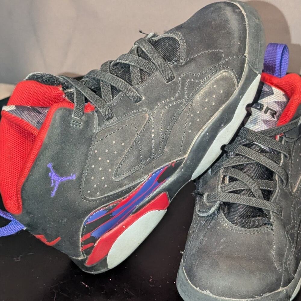 Nike Shoes 10c Jordan VII Retro Raptors Jumpman MVP Black Sneakers DZ5576-006 👟